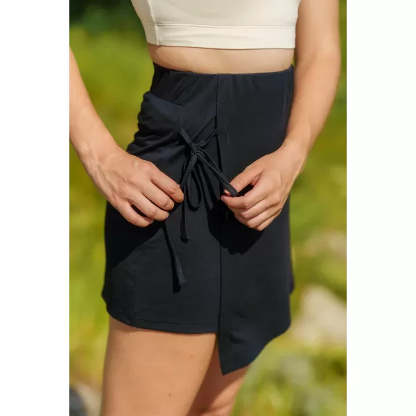  Fustă scurtă pentru femei NORDBLANC CELESTE NBSSL8250 NEGRU 