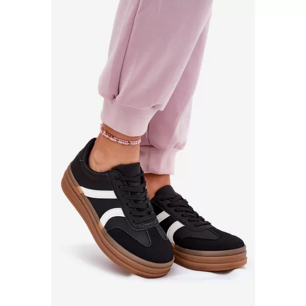  Adidași de damă BOTO 25SP26-9087 NEGRU 