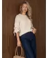 Pulover de dama DSTREET MY2568 ECRU