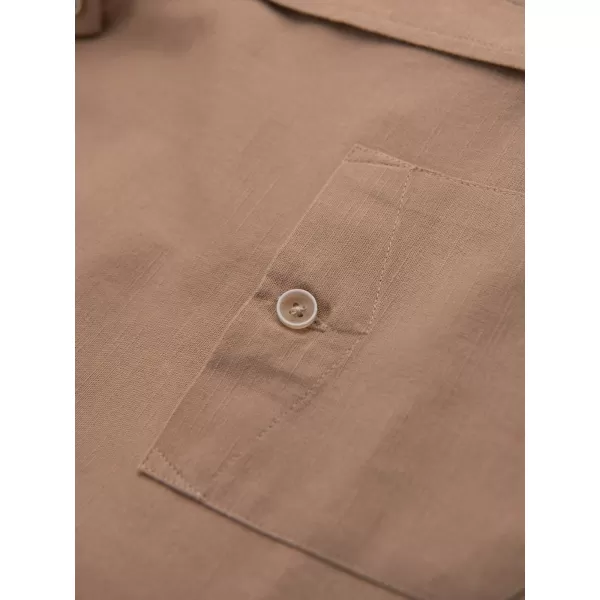  Cămașă pentru bărbați OMBRE N-OM-SHCS-0134 MARO DESCHIS 