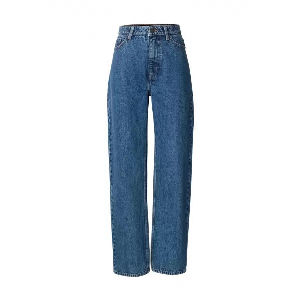  Pantaloni de dama URBAN CLASSICS TB8142 ALBASTRU MEDIU PROFUND SPĂLAT 
