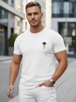 Tricou pentru bărbați DSTREET NX5126R-WH ALB