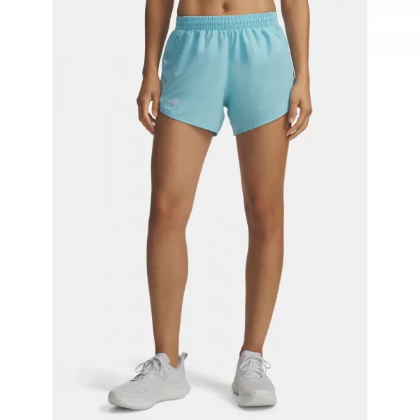  Pantaloni scurți de damă UNDER ARMOUR UA FLY BY 3 SHORTS 1382438-425 ALBASTRU 