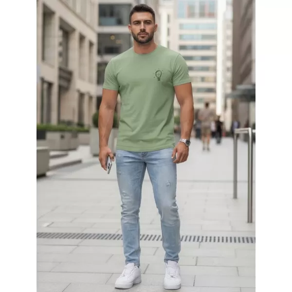  Tricou pentru bărbați DSTREET NX0137R-MO VERDE 