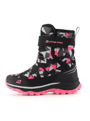 Oameni de zăpadă de iarnă pentru copii ALPINE PRO BERNO ROZ NEON