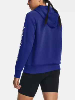 Hanorac de dama UNDER ARMOUR UA RIVAL FLEECE GRAPHIC HDY 1379609-400 ALBASTRU