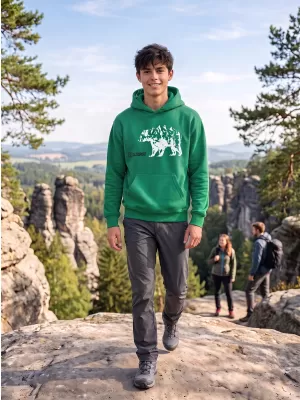 Hanorac pentru copii ALTISPORT ALM193422 VERDE MEDIU