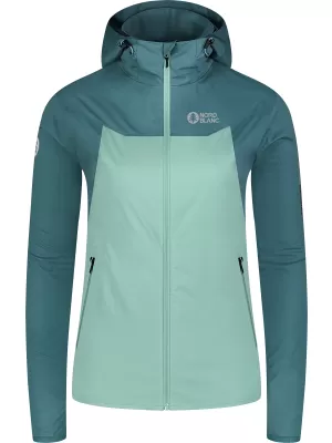 Jachetă softshell pentru femei NORDBLANC OUTLAND NBSSL8324 VERDE/GRI