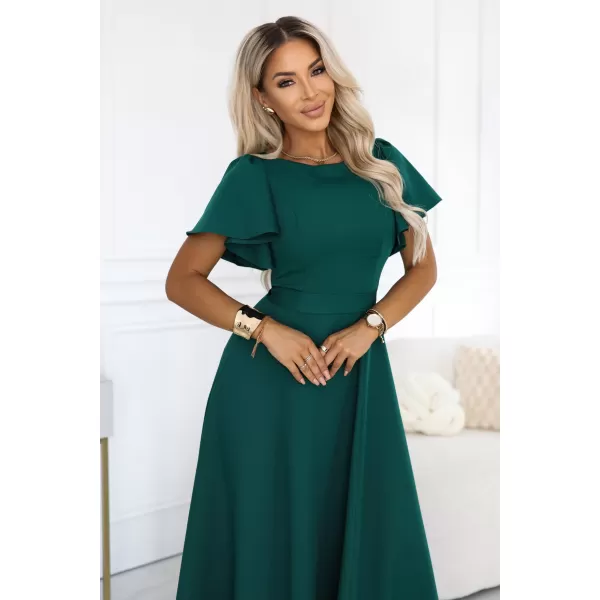  Rochie NUMOCO 694-5 VERDE STICLA 
