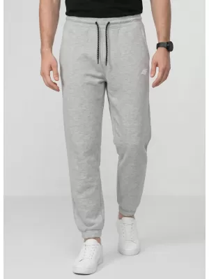 Pantaloni pentru bărbați 4F WMM00TTROM1673 MELANGE GRI DESCHIS RECE