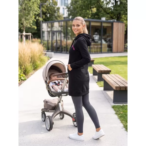  Hanorac prelungit dama ALTISPORT ALW001419 ROZ NEGRU 