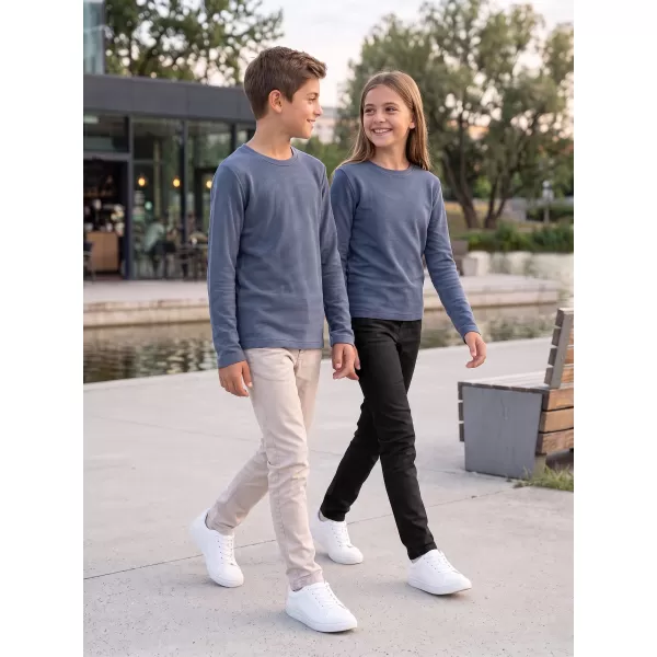  Tricou cu pete pentru copii ALPINE PRO NOMARO ALBASTRU ASHLEY 