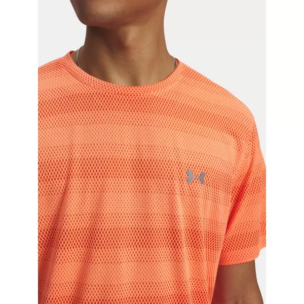  Tricou pentru bărbați UNDER ARMOUR VELOCITI SS 6009517-824 PORTOCALE 