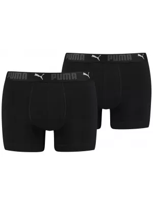 Boxeri pentru bărbați PUMA SPORT COTTON BOXER 2P 93552101 NEGRU