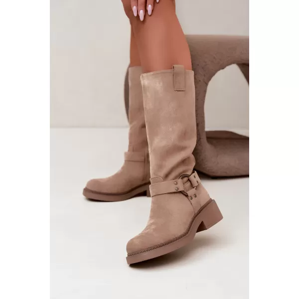  Cizme de dama BOTO LQ-163 KAKI 