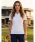 Tricou de damă cu guler MALFINI FOCUS 233 ALB