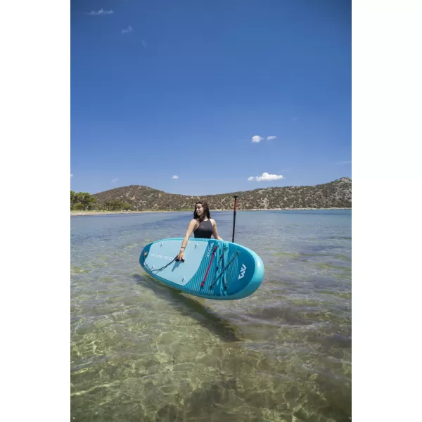  Placă cu vâsle AQUA MARINA Breeze 910 COPAC DE ARGINT 