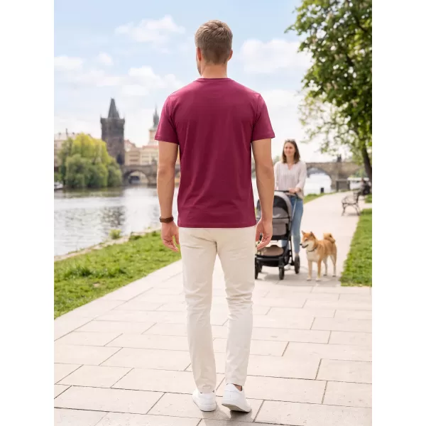  Tricou pentru bărbați ALTISPORT NP/ALMST20001 BURGUNDIA 