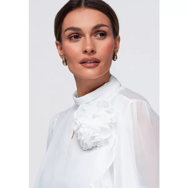  Bluza de dama OMBRE OW-TS-E0085 ALB 