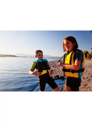 Vestă de înot SPINERA SUP/kajak junior GALBEN