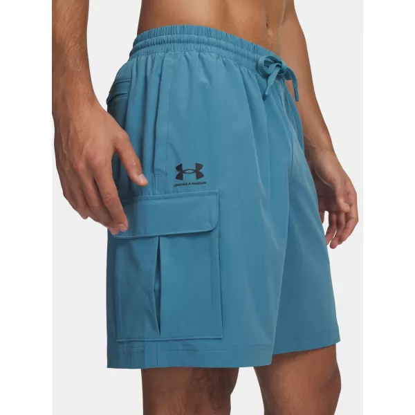  Pantaloni scurți pentru bărbați UNDER ARMOUR VIBE WOVEN CARGO SHORT 1386560-466 ALBASTRU 