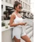 Pantaloni scurți de damă DSTREET SY0322 GRI DESCHIS