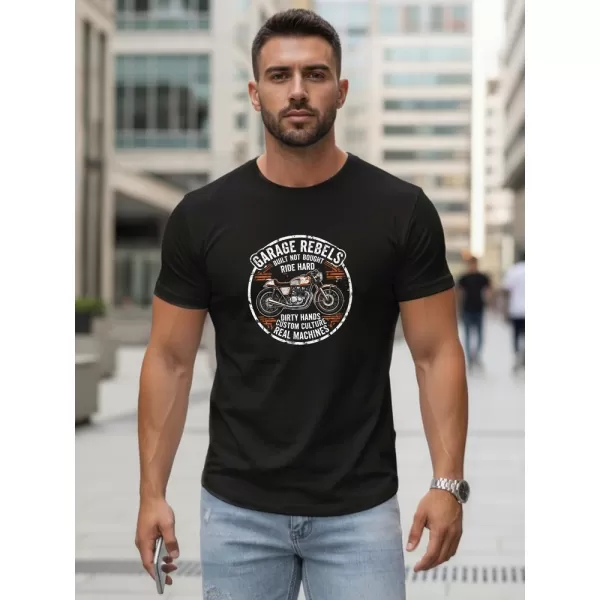  Tricou pentru bărbați DSTREET NX5007R-BK NEGRU 