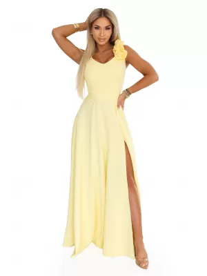 Rochie NUMOCO 643-5 GALBEN DE UNT