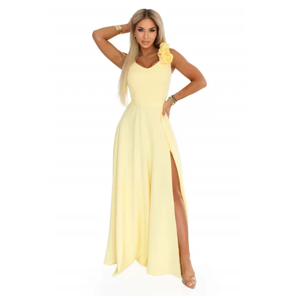  Rochie NUMOCO 643-5 GALBEN DE UNT 