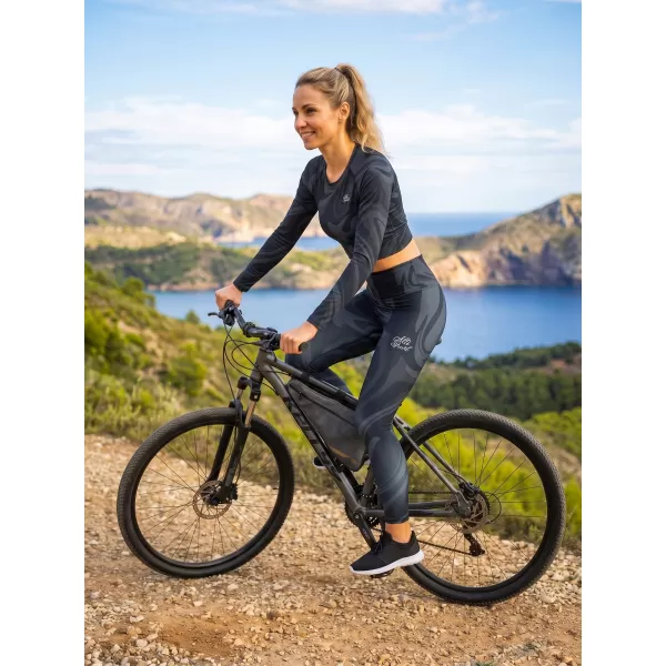  Jambiere lungi premium pentru femei (dimensiuni noi) ALTISPORT VOJ/ALW072LEG05 NEGRU 