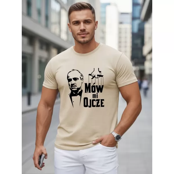  Tricou pentru bărbați DSTREET NX5145R-BT BEJ 
