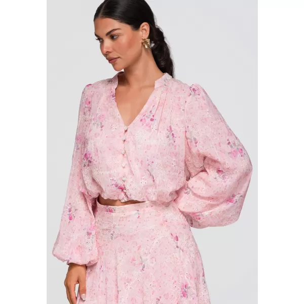  Cămașă de damă OMBRE OW-SH-E0058 ROZ 