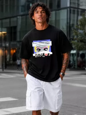 Tricou pentru bărbați DSTREET NX1037R-BK-O NEGRU