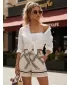 Pantaloni scurți de damă DSTREET SY0539 ALB