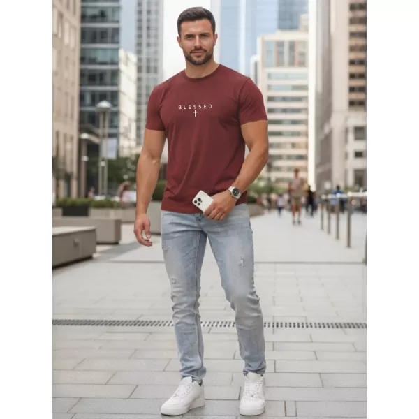  Tricou pentru bărbați DSTREET NX5124R-BU CLARET 