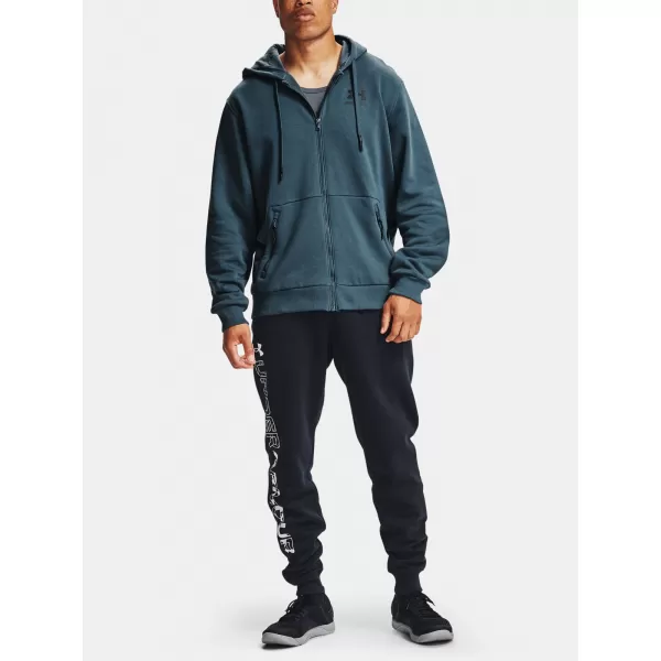  Hanorac pentru bărbați UNDER ARMOUR RIVAL FLEECE AMP FZ HD 1357113-467 ALBASTRU 