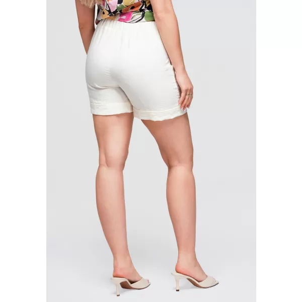  Pantaloni scurți de damă OMBRE OW-ST-E0006 ECRU 