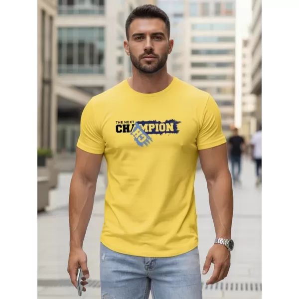  Tricou pentru bărbați DSTREET NX5017R-YE CHIHLIMBAR 