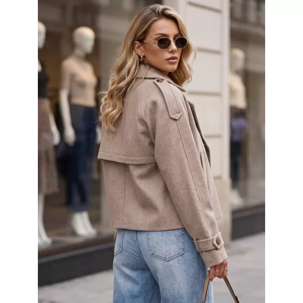  Palton de damă DSTREET TY6015 KAKI 