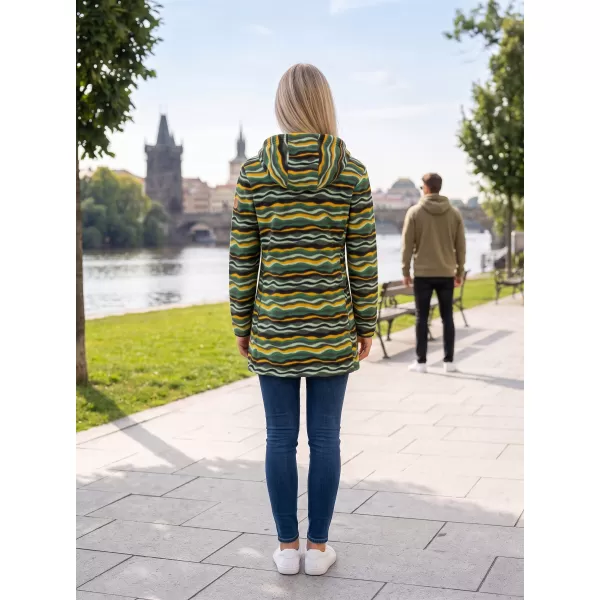  Hanorac de damă din fleece ALTISPORT ILANI KAKI 