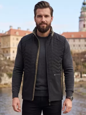 Vestă ușoară pentru bărbați ALPINE PRO BERF 3 NEGRU