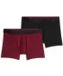 Boxeri pentru bărbați PUMA MEN GRAPHICAL PRINT BOXERS 2P 94780402 COMBO ROȘU