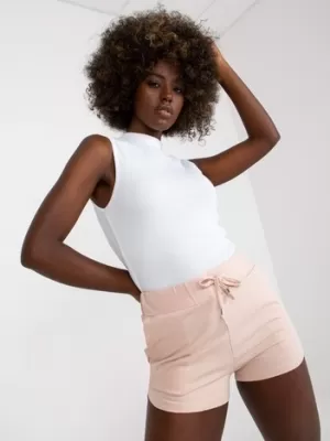 Pantaloni scurți de damă BASIC FEEL GOOD AP-SN-119.07 ROZ APRINS