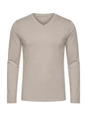 Tricou pentru bărbați OMBRE L171 BEJ DESCHIS