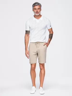 Pantaloni scurți pentru bărbați OMBRE OM-SRCS-0206 BEJ