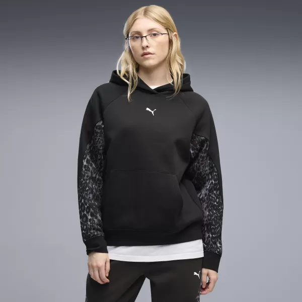  Hanorac de dama PUMA SPORT ANIMAL STANDARD HOODIE FL 69400701 PUMA NEGRU 