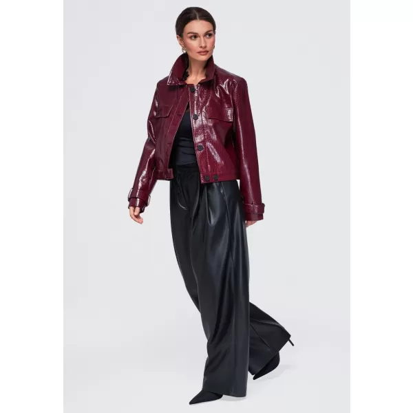  Geaca de dama OMBRE OW-JAFL-0145 BURGUNDIA 