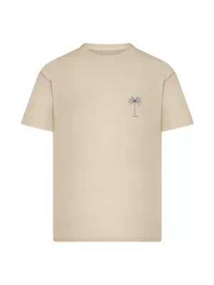 Tricou pentru bărbați URBAN CLASSICS TB8756 ALB/NISIP