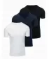 Tricou pentru bărbați OMBRE OM-TSBS-0281 NEGRU/ALB/ALBASTRU