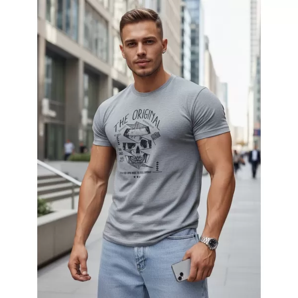  Tricou pentru bărbați DSTREET RX5380 GRI DESCHIS 